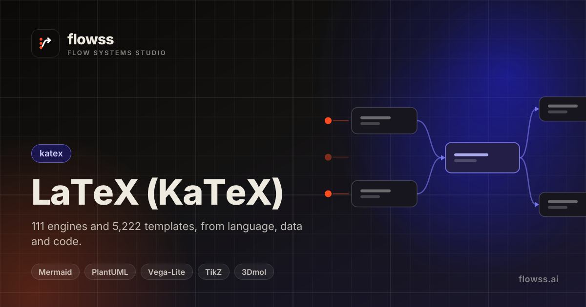 flowss — Matrix & Linear Algebra — LaTeX (KaTeX) template